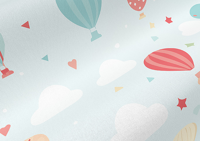 Balloon Festival, Multi - Twist&Fit Roman Blind - Image 4